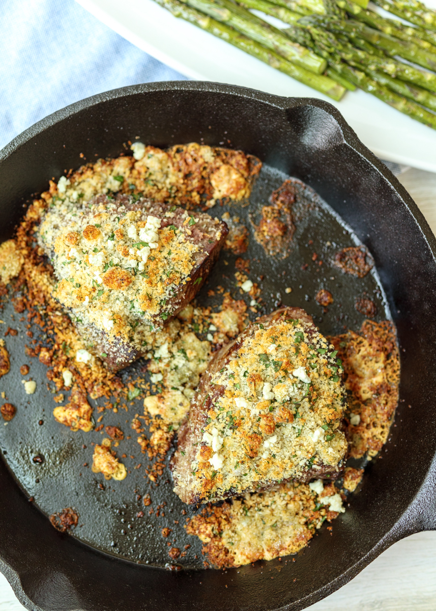 Blue Cheese Crusted Steak  |  Lemon & Mocha