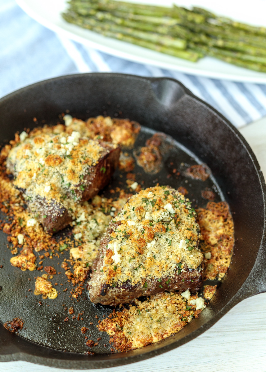 Blue Cheese Crusted Steak  |  Lemon & Mocha