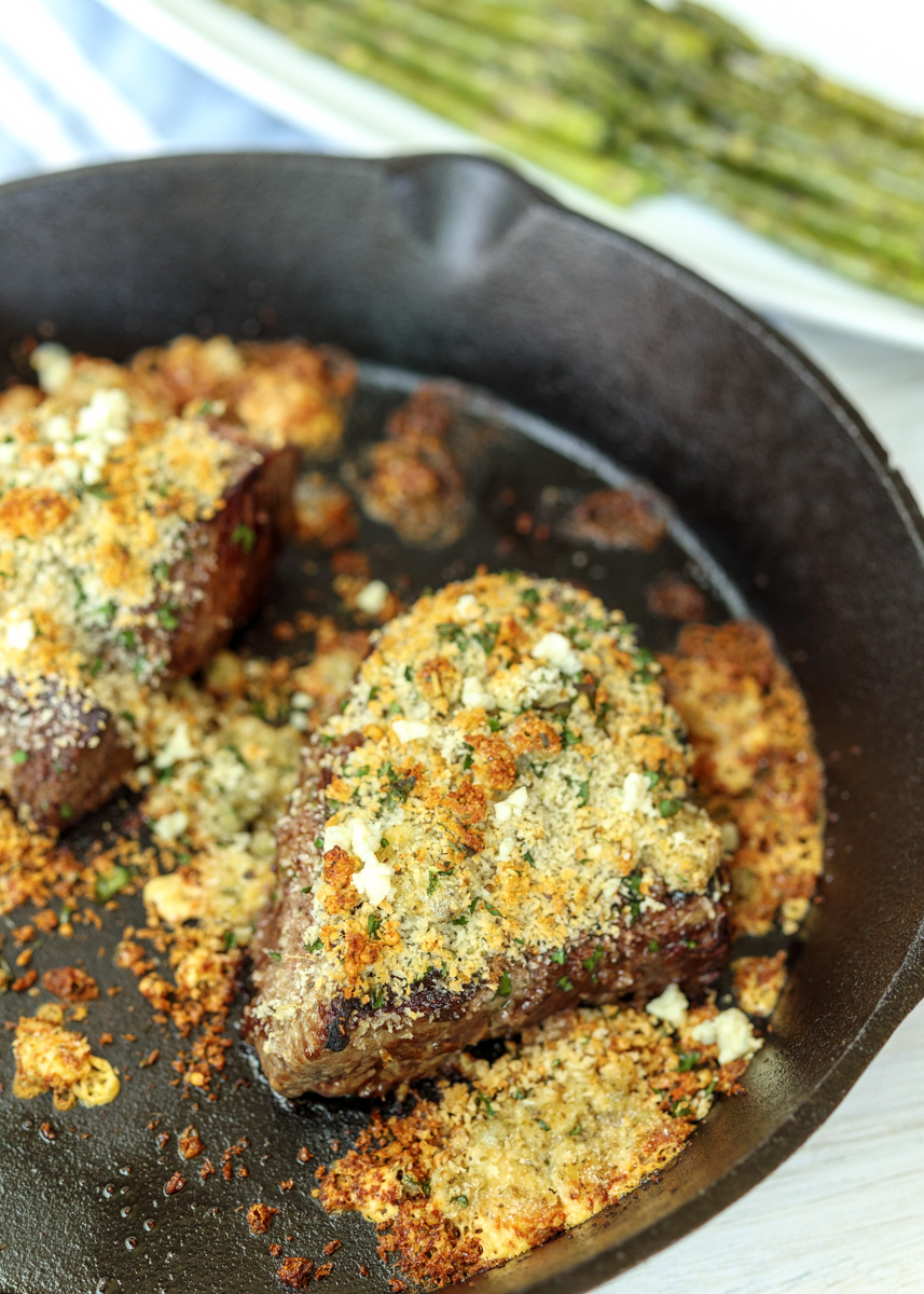 Blue Cheese Crusted Steak  |  Lemon & Mocha