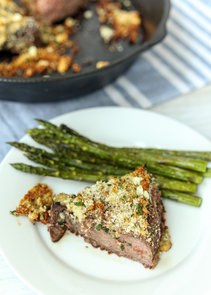 Blue Cheese Crusted Steak  |  Lemon & Mocha