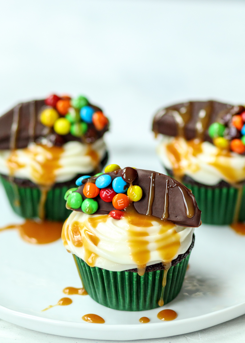 Chocolate Covered Caramel Apple Cupcakes  |  Lemon & Mocha