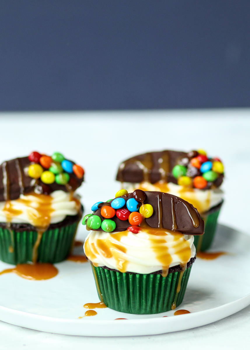 Chocolate Covered Caramel Apple Cupcakes  |  Lemon & Mocha