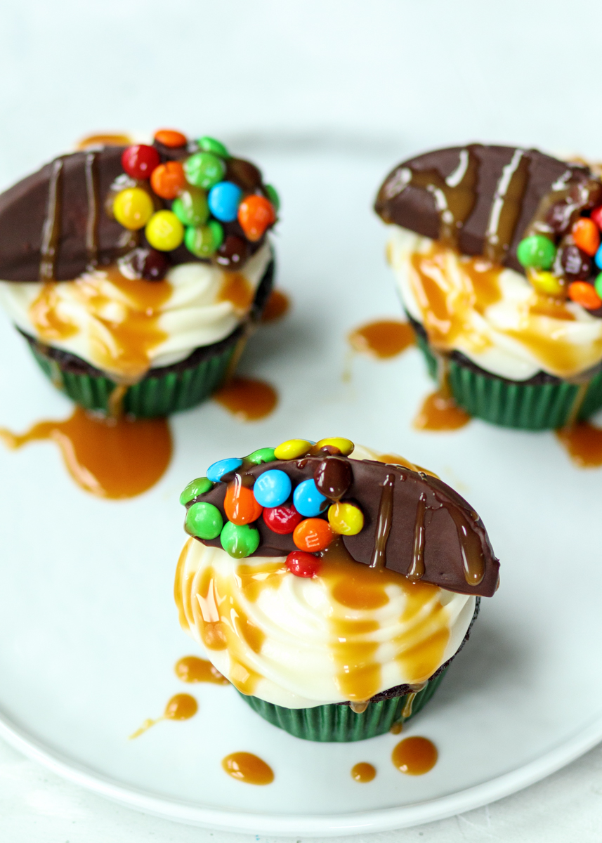 Chocolate Covered Caramel Apple Cupcakes  |  Lemon & Mocha