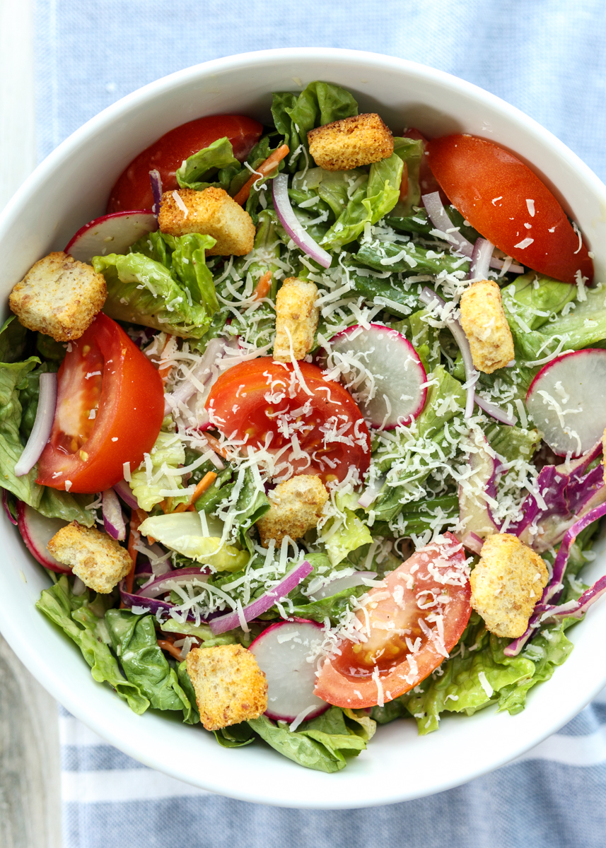Copycat Olive Garden Salad  |  Lemon & Mocha