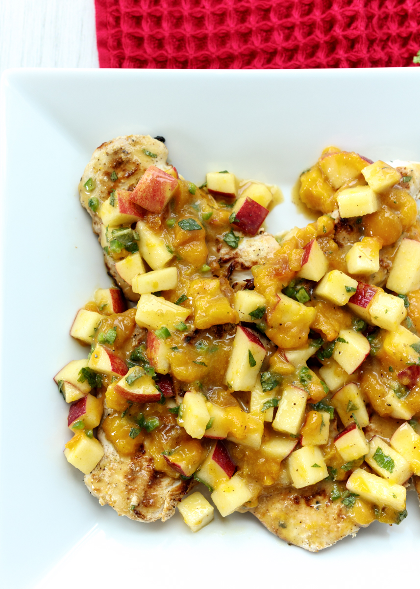 Grilled Chicken with Apple and Mango Chutney  |  Lemon & Mocha