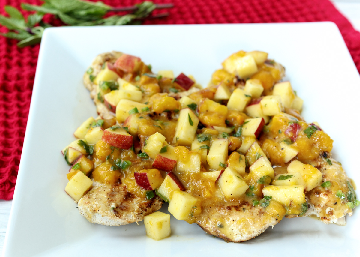 Grilled Chicken with Apple and Mango Chutney  |  Lemon & Mocha