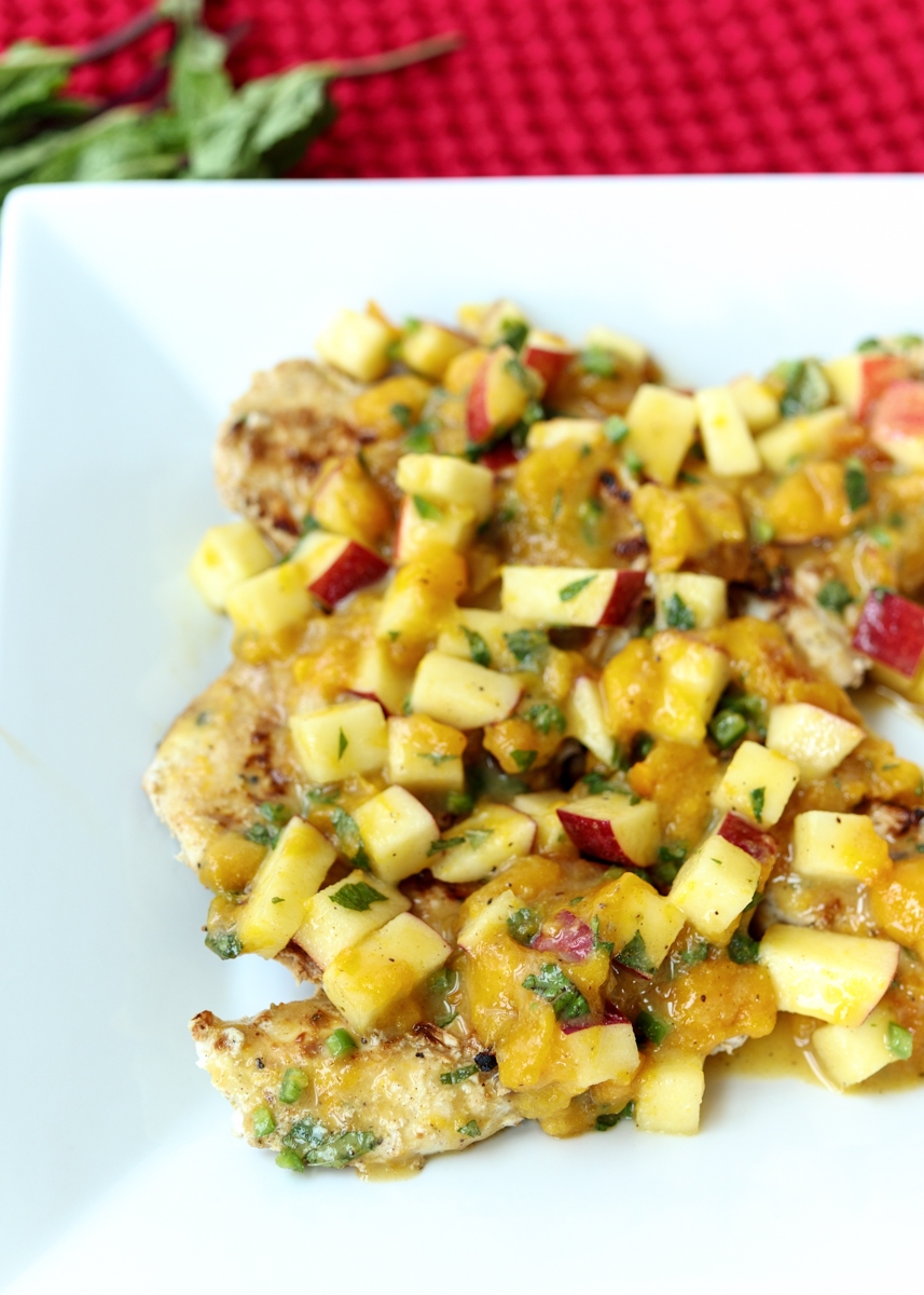 Grilled Chicken with Apple and Mango Chutney  |  Lemon & Mocha