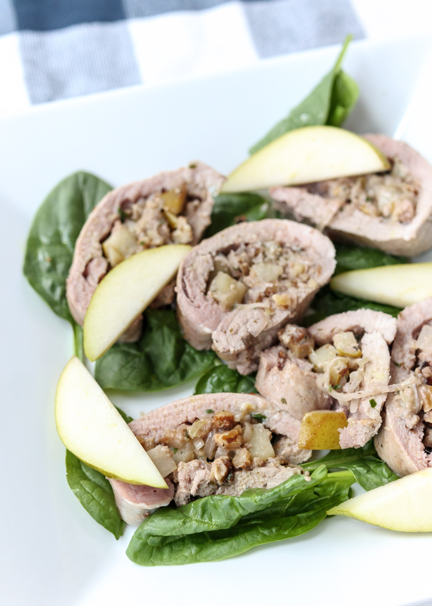 Cheese and Pear Stuffed Pork  |  Lemon & Mocha