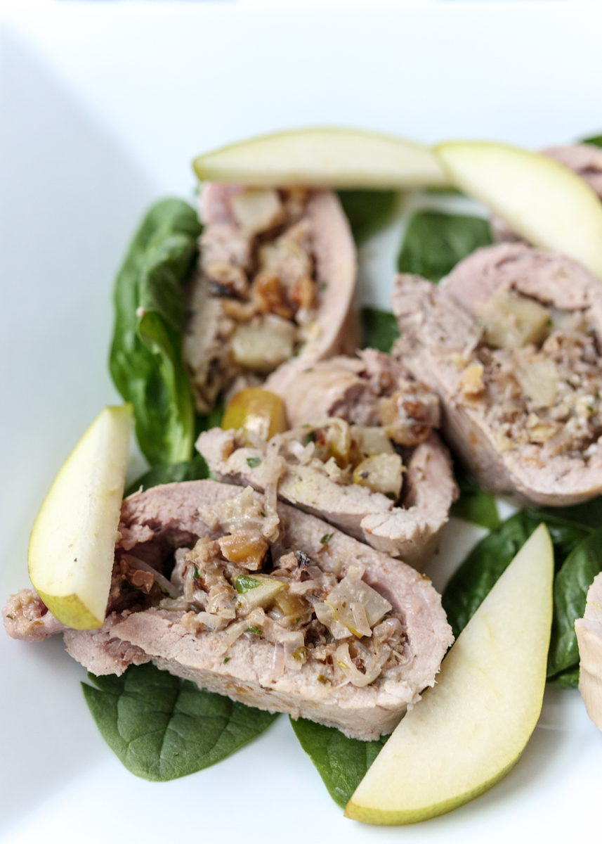 Cheese and Pear Stuffed Pork  |  Lemon & Mocha