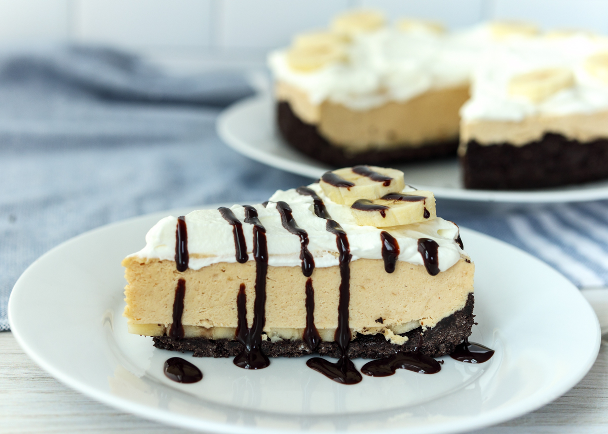 Frozen Peanut Butter Banana Pie  |  Lemon & Mocha