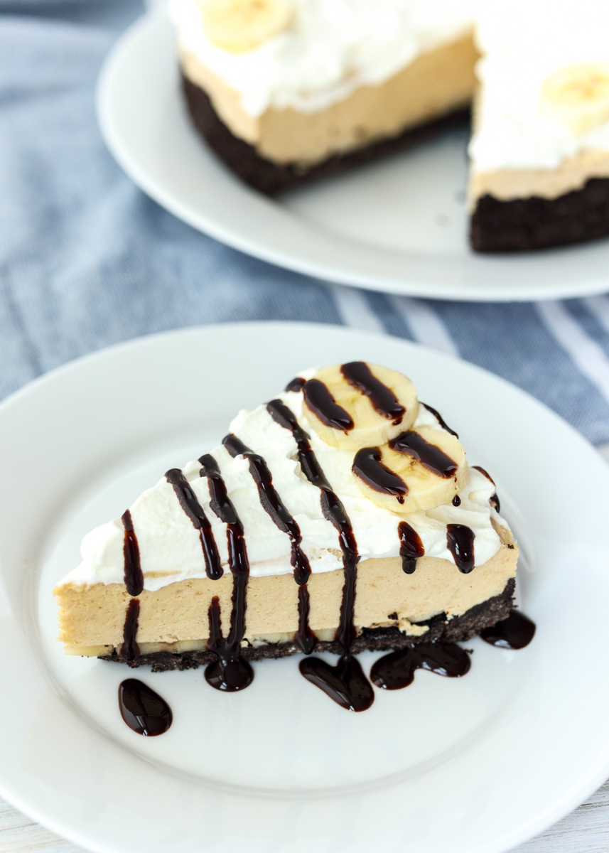 Frozen Peanut Butter Banana Pie  |  Lemon & Mocha