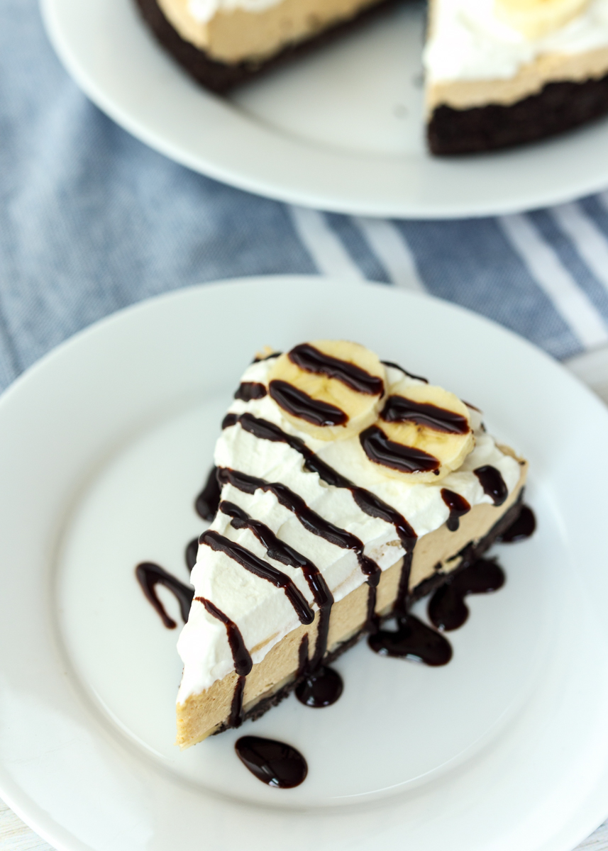 Frozen Peanut Butter Banana Pie  |  Lemon & Mocha