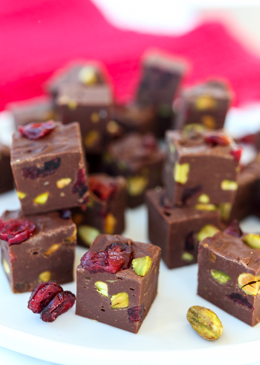 Dark Chocolate Pistachio Cranberry Fudge  |  Lemon & Mocha