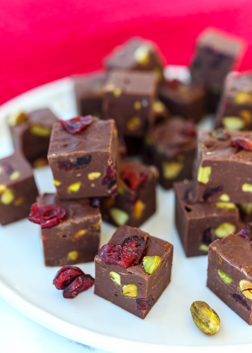 Dark Chocolate Pistachio Cranberry Fudge  |  Lemon & Mocha