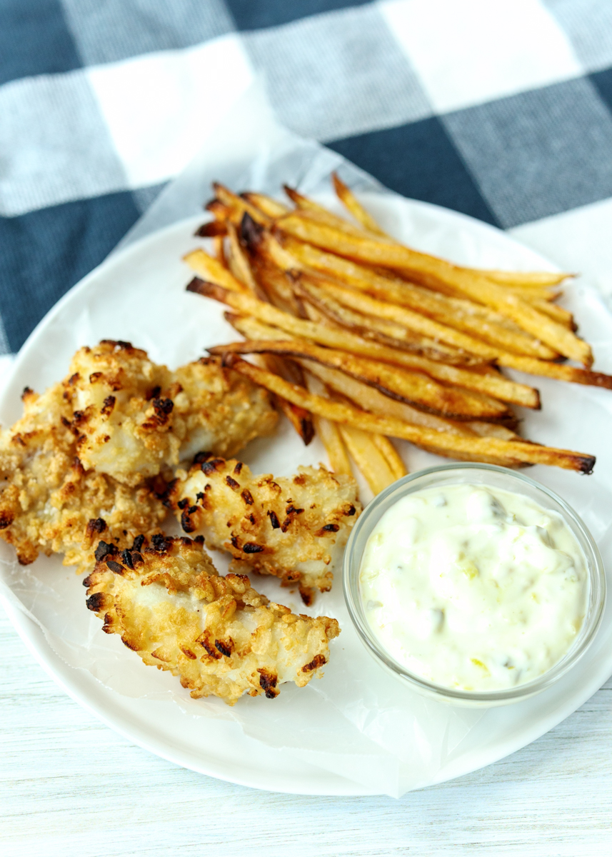 Crispy Baked Fish and Chips