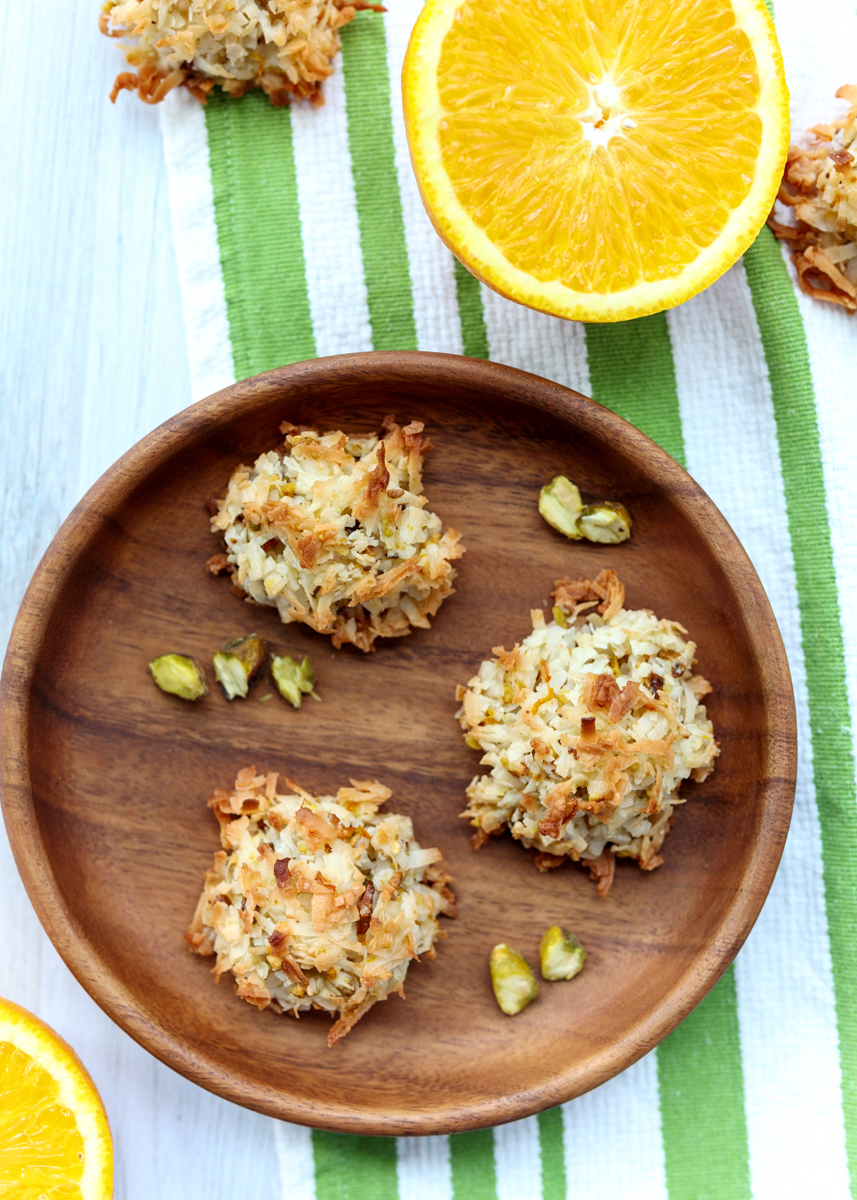 Orange Pistachio Macaroons  |  Lemon & Mocha