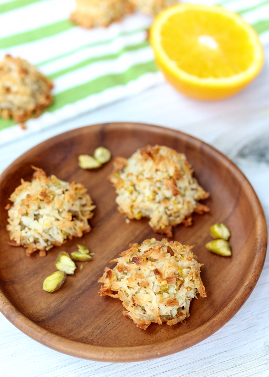 Orange Pistachio Macaroons  |  Lemon & Mocha