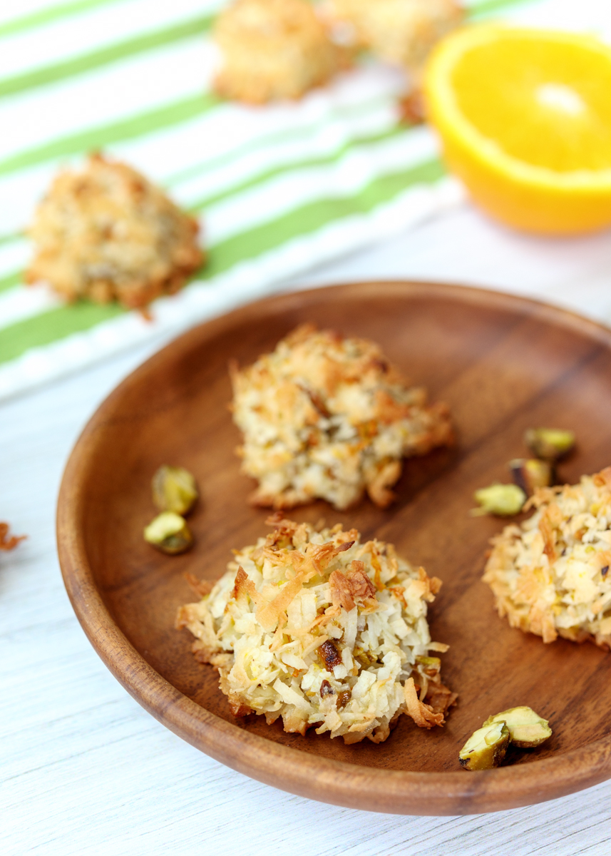 Orange Pistachio Macaroons  |  Lemon & Mocha