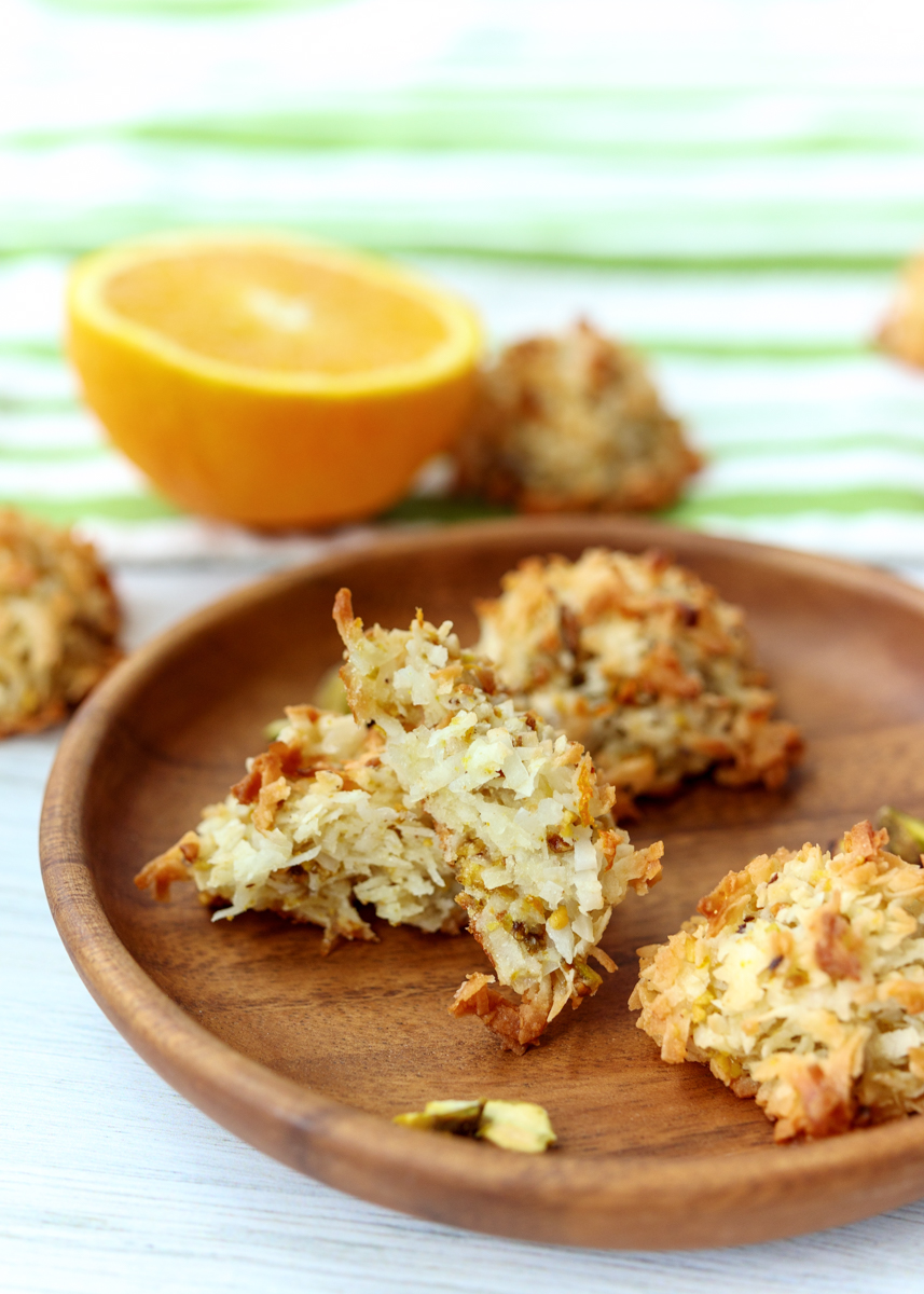 Orange Pistachio Macaroons  |  Lemon & Mocha