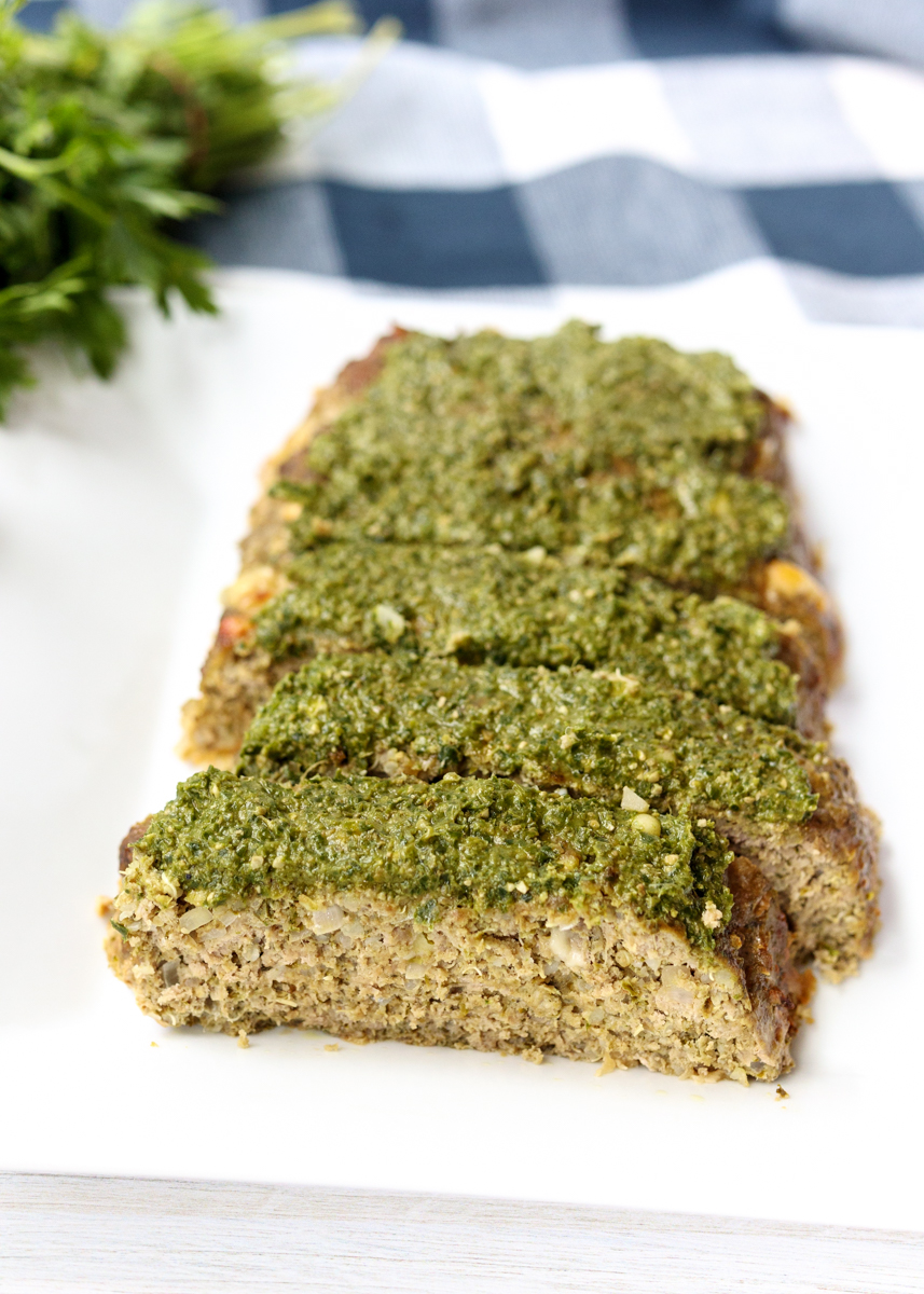 Pesto and Provolone Turkey Meatloaf  |  Lemon & Mocha