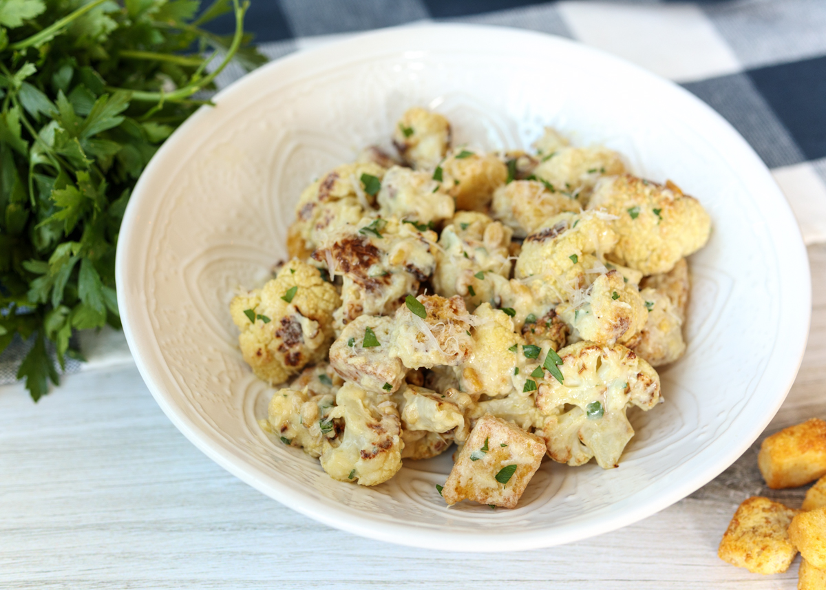 Roasted Cauliflower Caesar Salad  |  Lemon & Mocha