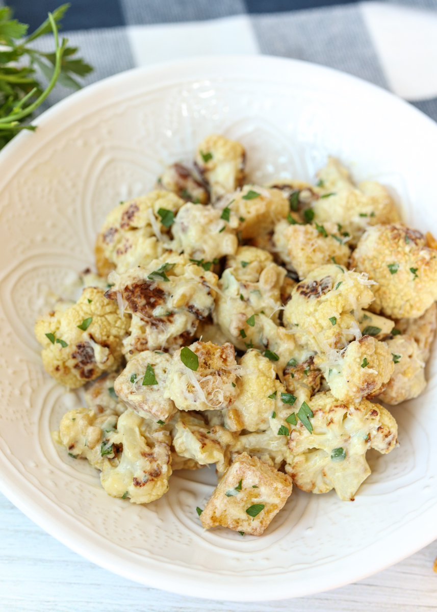 Roasted Cauliflower Caesar Salad