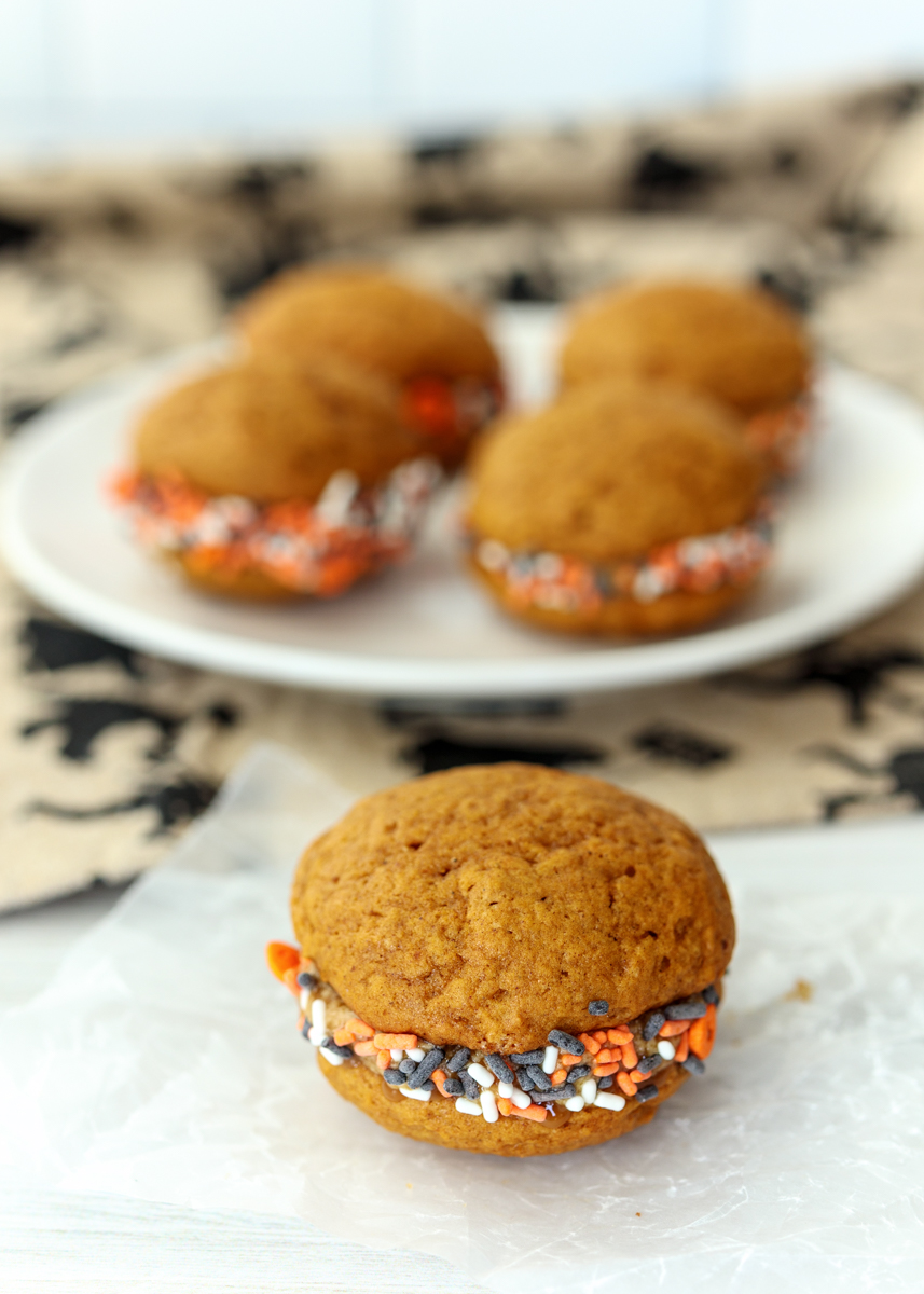 Pumpkin Spice Latte Whoopie Pies  |  Lemon & Mocha