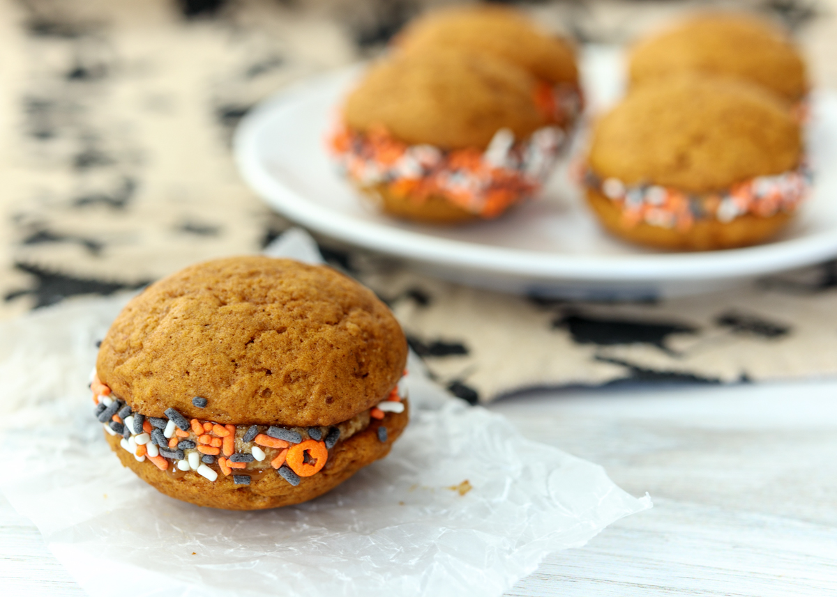 Pumpkin Spice Latte Whoopie Pies  |  Lemon & Mocha