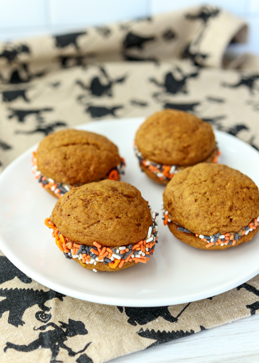 Pumpkin Spice Latte Whoopie Pies  |  Lemon & Mocha