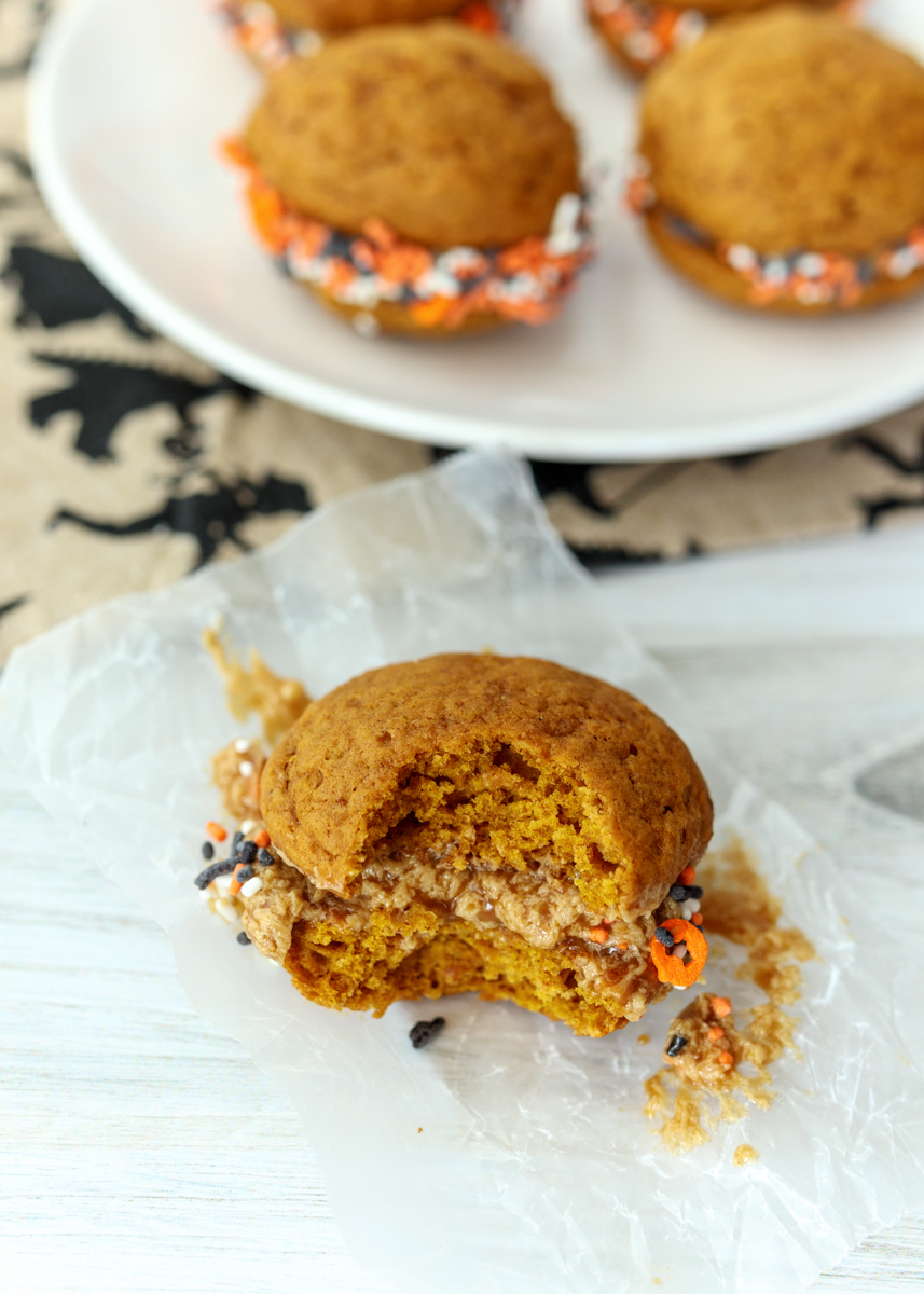 Pumpkin Spice Latte Whoopie Pies  |  Lemon & Mocha