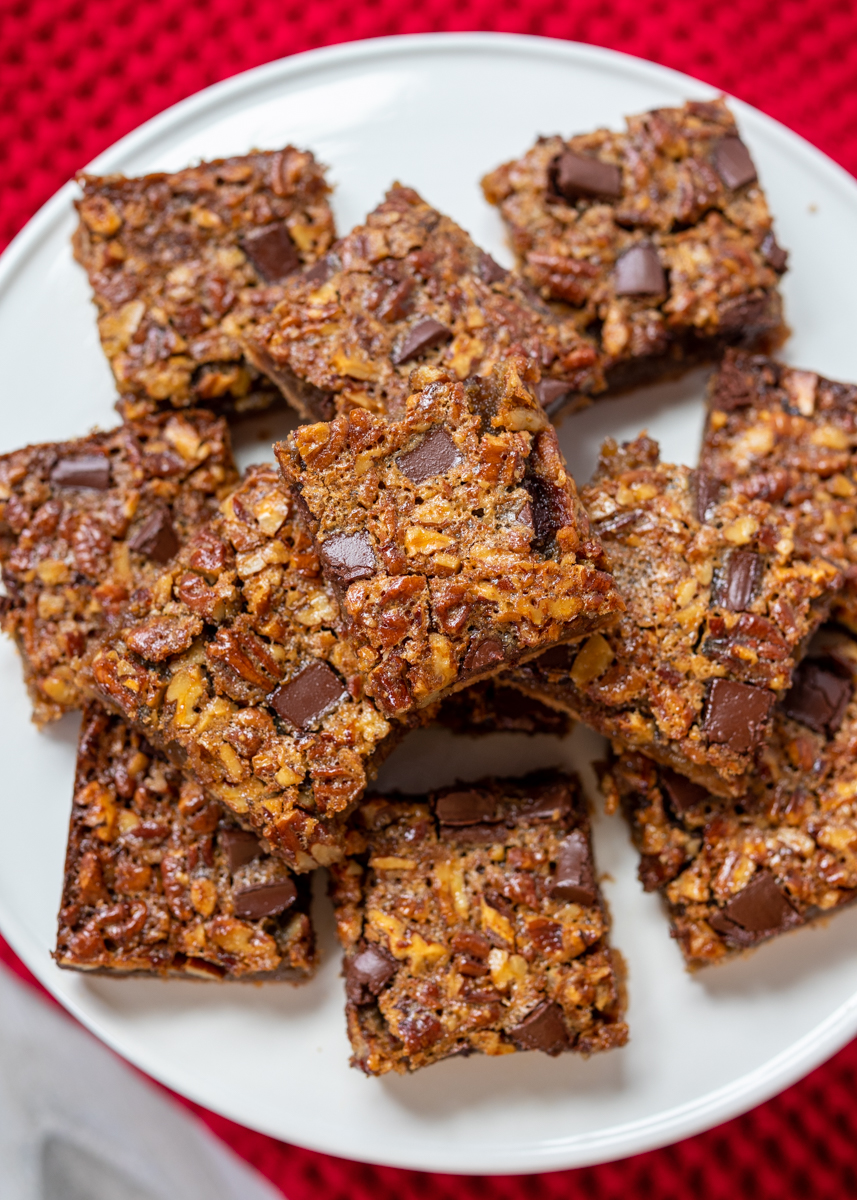 Dark Chocolate Pecan Bars  |  Lemon & Mocha