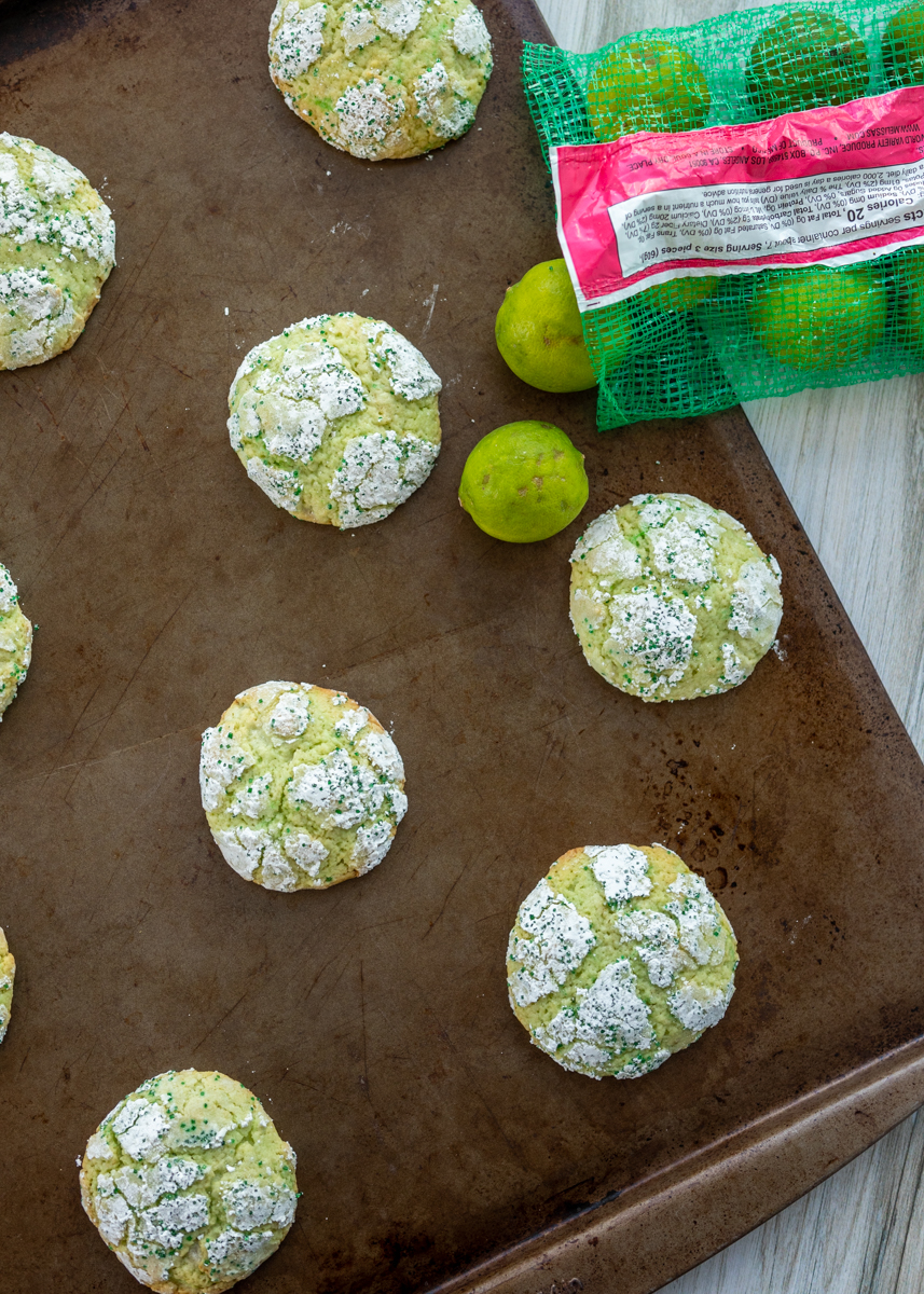 Key Lime Crackle Cookies  |  Lemon & Mocha