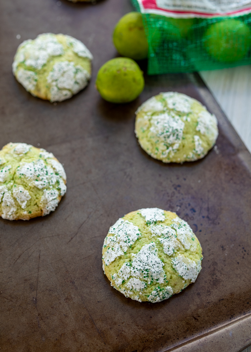 Key Lime Crackle Cookies  |  Lemon & Mocha