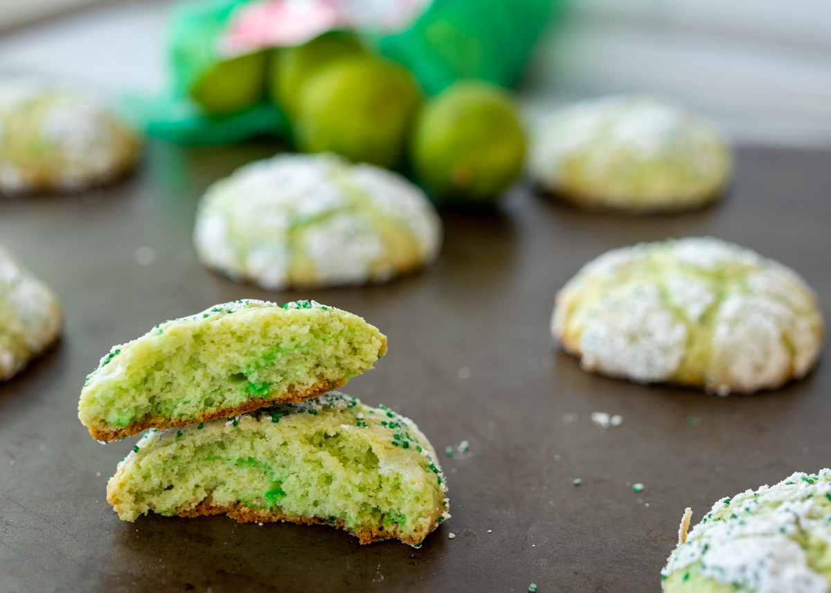 Key Lime Crackle Cookies  |  Lemon & Mocha