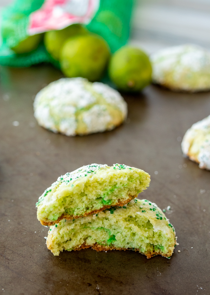 Key Lime Crackle Cookies  |  Lemon & Mocha