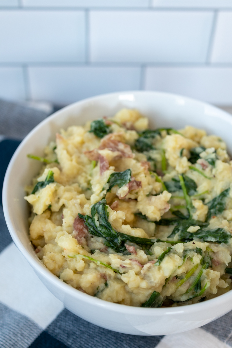 Olive Oil Mashed Potatoes and Kale  |  Lemon & Mocha