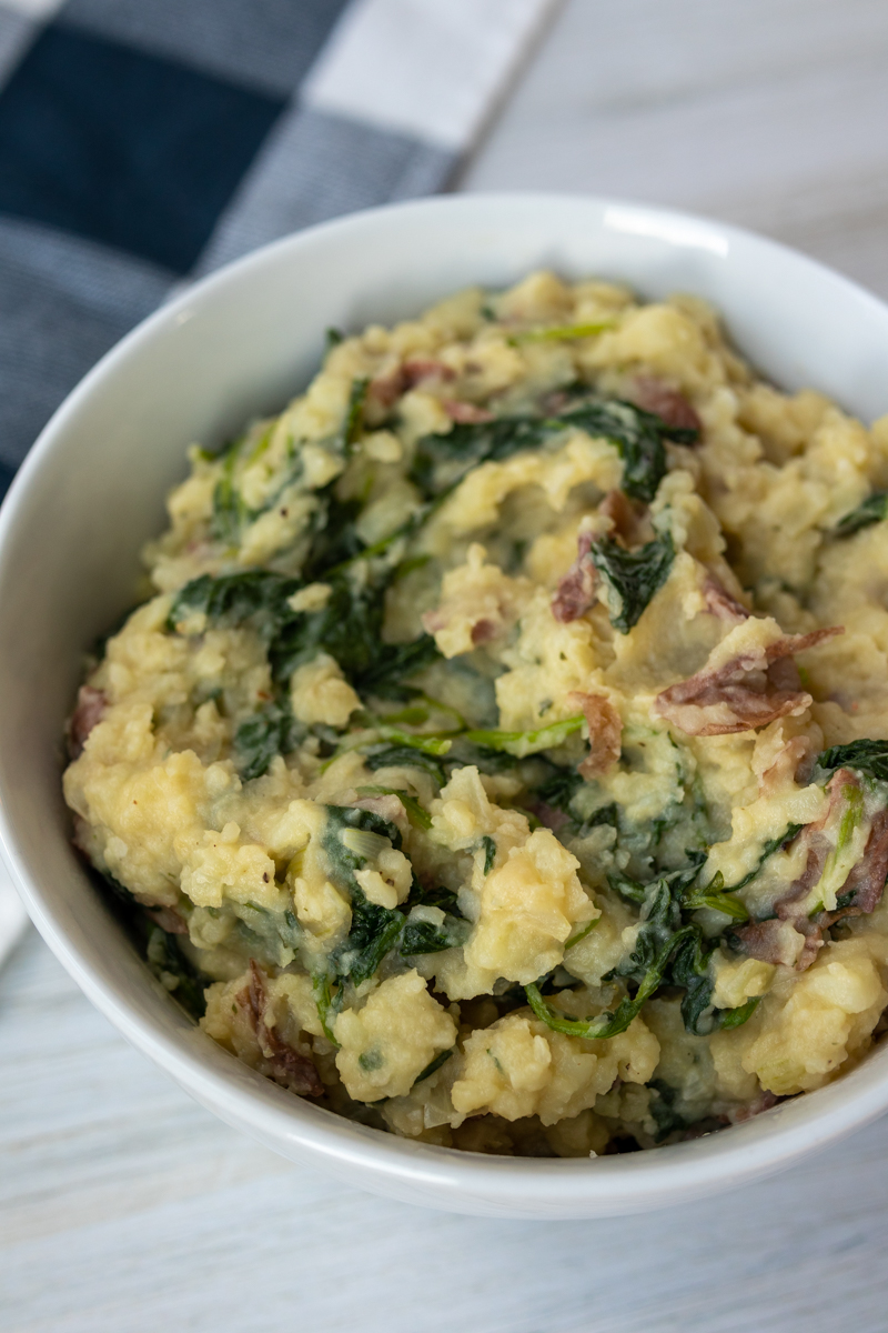 Olive Oil Mashed Potatoes and Kale  |  Lemon & Mocha